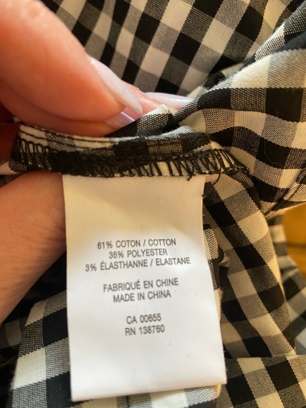Reitmans Black and White Gingham Button-Front Sundress - Picture 8 of 12